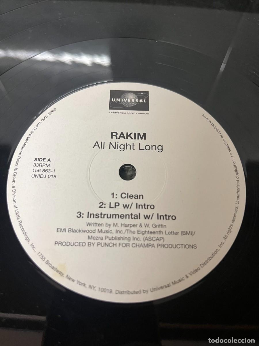 Discos de vinilo: Rakim All Night Long - Foto 3