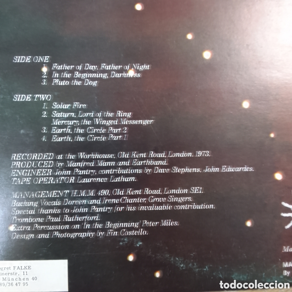 Discos de vinilo: MANFRED MANNS SOLAR FIRE - Foto 2
