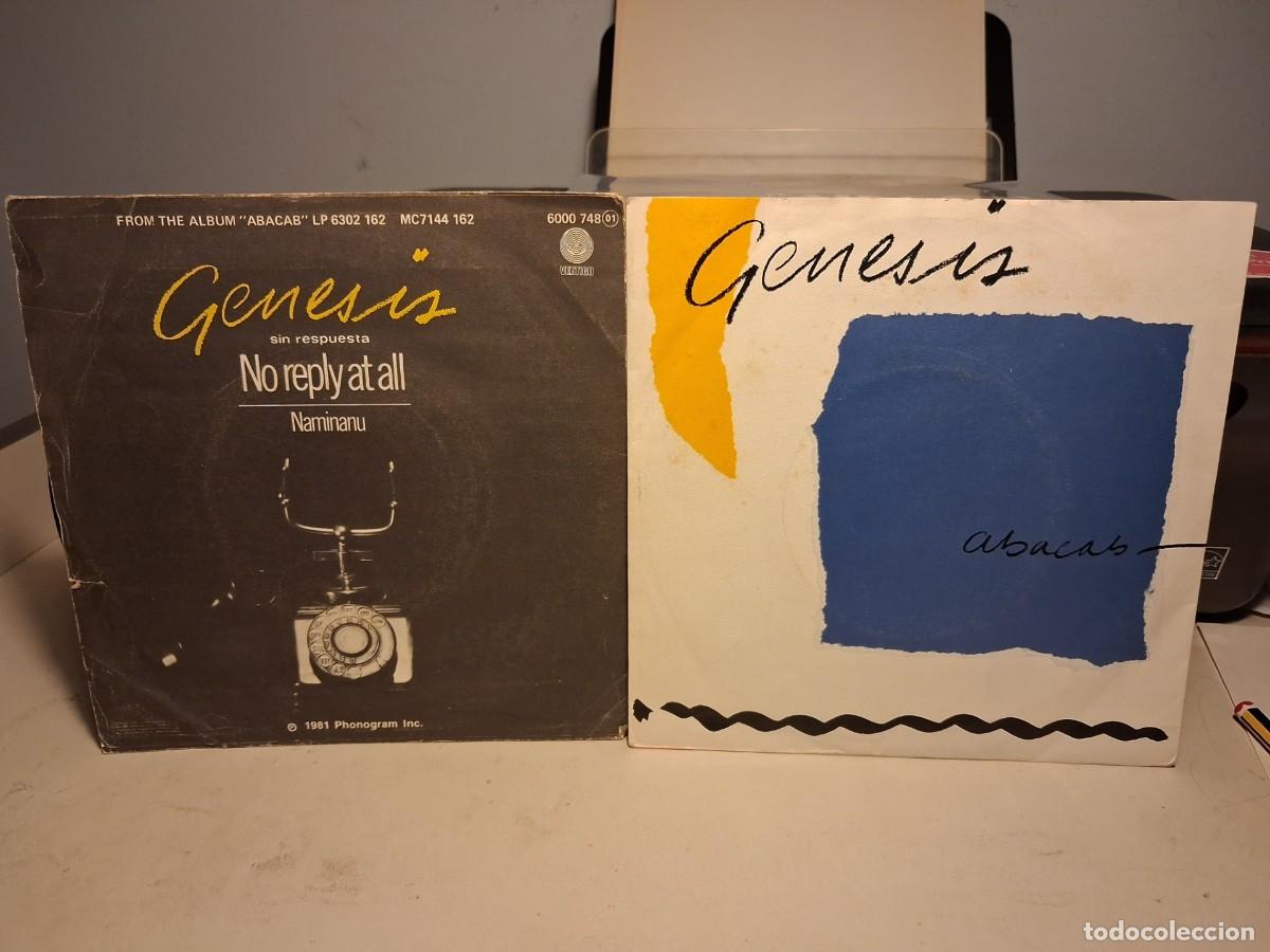Discos de vinilo: 2 SINGLES DE GENESIS : ABACAB + NO REPLY AT ALL - Foto 1