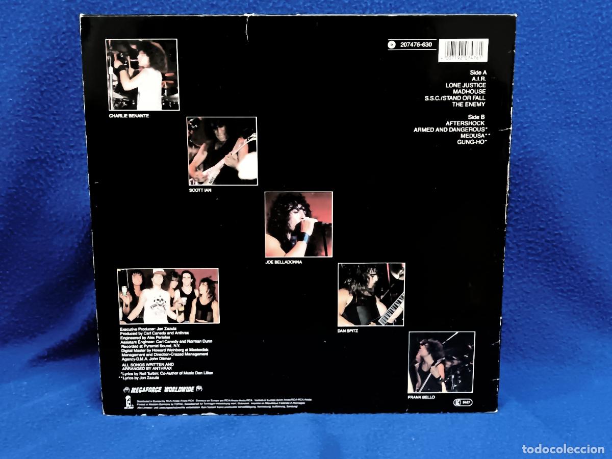 Discos de vinilo: ANTHRAX - SPREADING THE DISEASE - LP GERMANY 1986 - - Foto 2