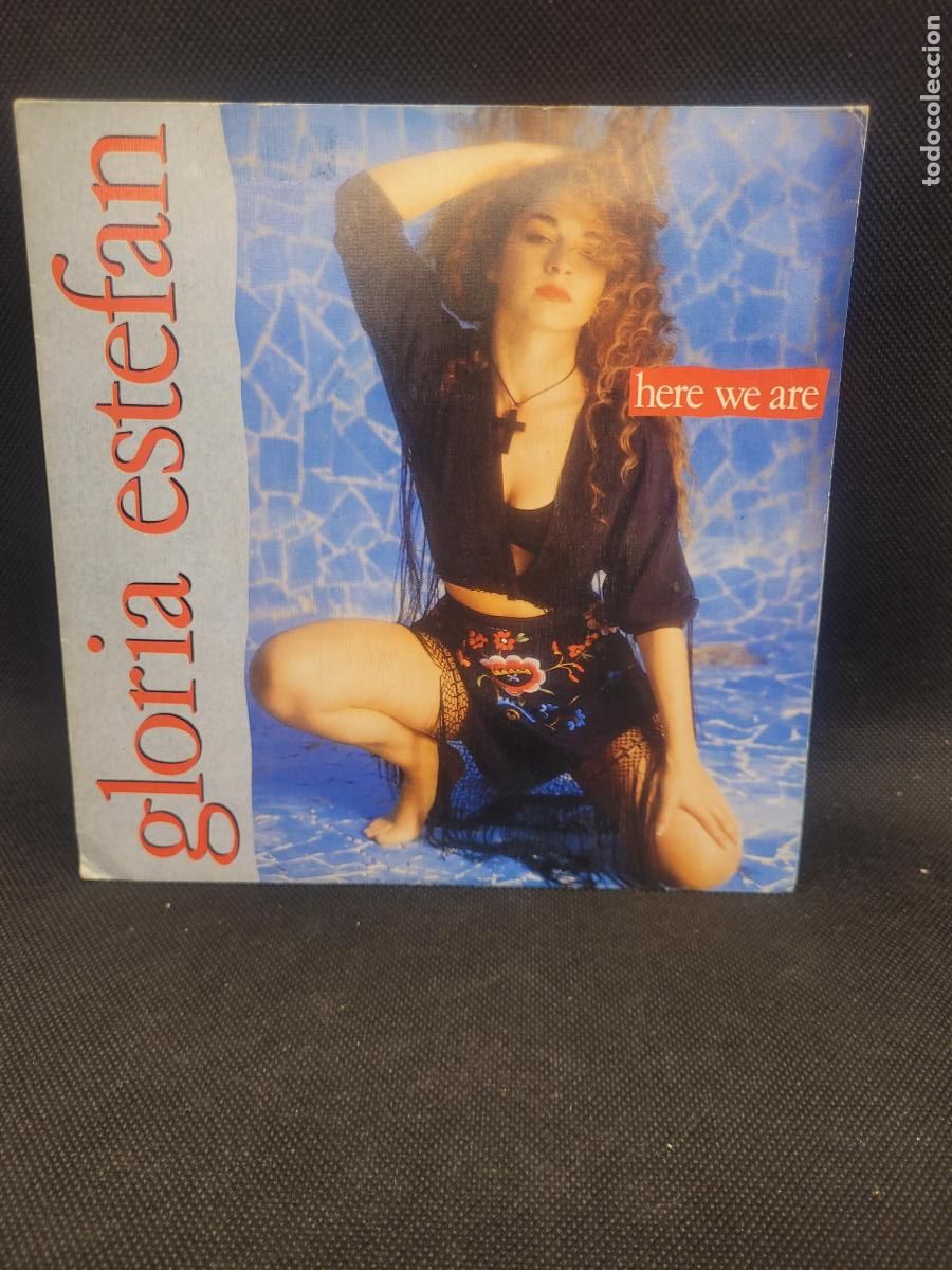 Discos de vinilo: disco vinilo single gloria estefan here we are - Foto 1