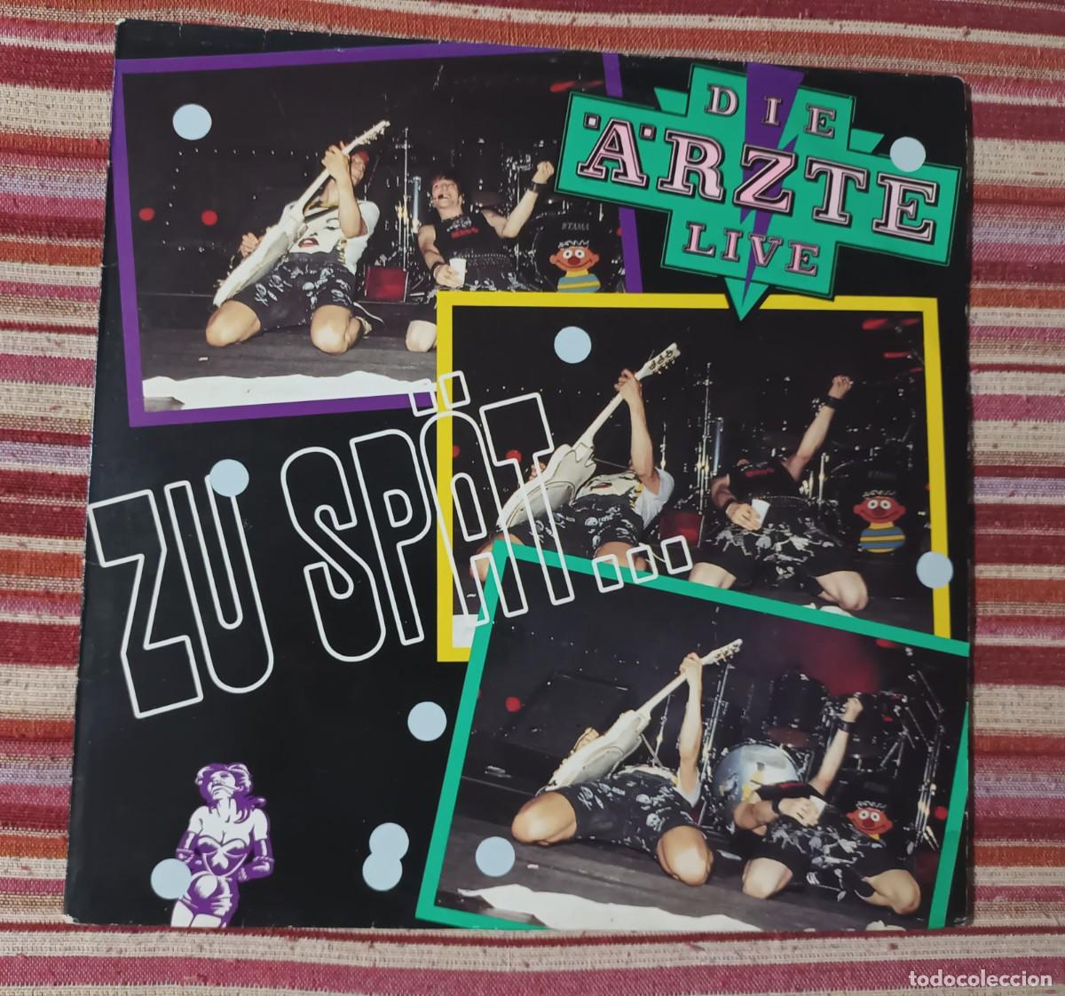Discos de vinilo: DIE ARZTE - ZU SPAT LIVE - MAXI SINGLE - Foto 1
