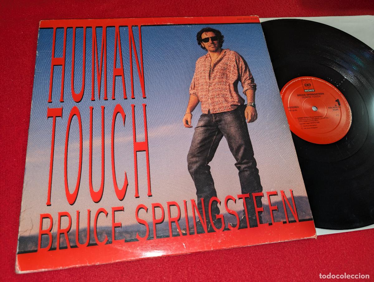 Vinyl records: BRUCE SPRINGSTEEN Human Touch/Souls of the departed +1 12'' MX 1992 CBS Sony ESPAÑA SPAIN