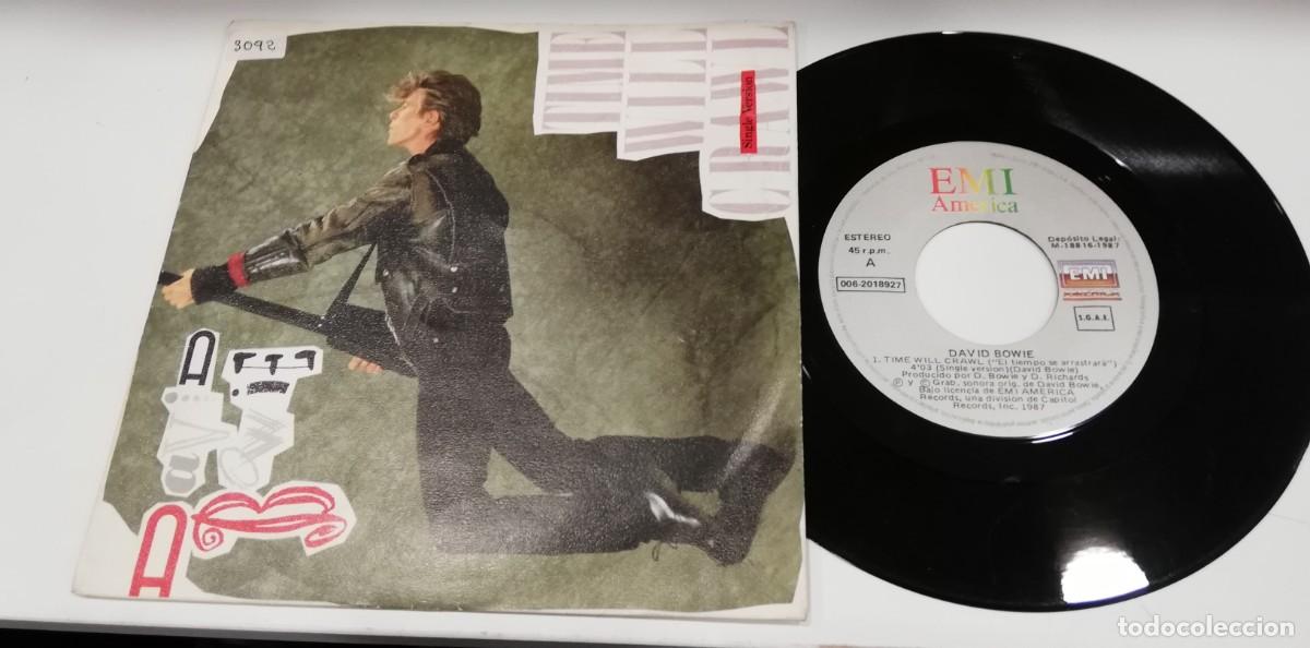 Discos de vinilo: SCO100-David Bowie - Time Will Crawl (7&rdquo;, Single) - Foto 1
