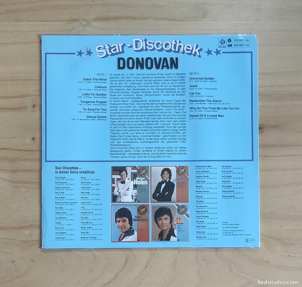 Discos de vinilo: Donovan - Star-Discothek (1979) LP Nuevo - Foto 2