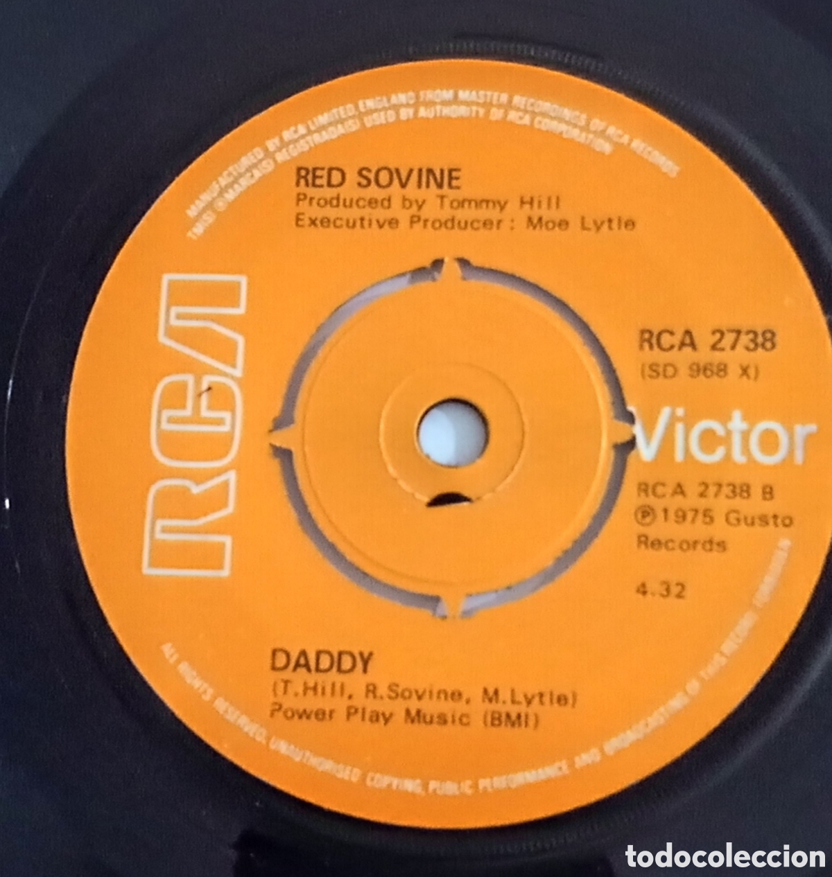 Discos de vinilo: RED SOVINE - Teddy bear (1976) single - Foto 2