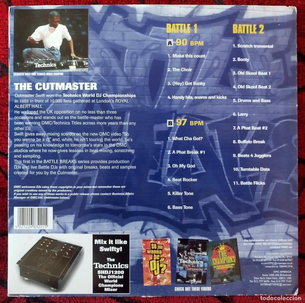 Discos de vinilo: CUTMASTER SWIFT ** Battle Breaks 1 ** VINILO LP 1996 UK - Foto 2