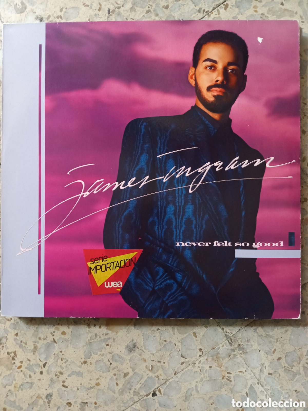 Discos de vinilo: LP JAMES INGRAM NEVER FELT SO GOOD 1986 - Foto 1
