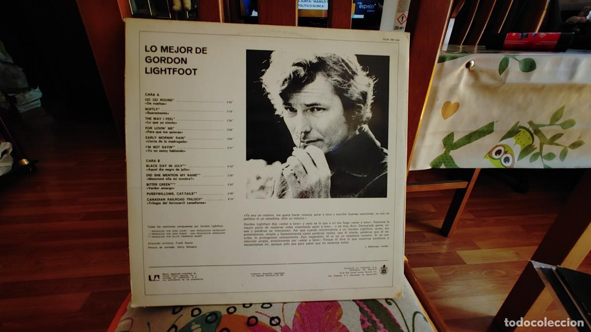 Discos de vinilo: GORDON LIGHTFOOT-LP LO MEJOR - Foto 2
