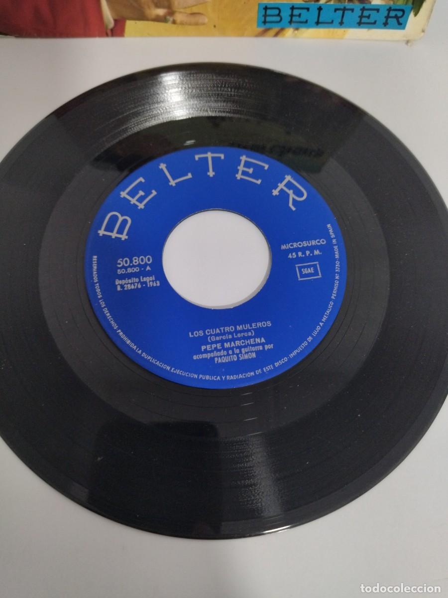 Discos de vinilo: Pepe Marchena los cuatro muleros y la rosa - Foto 2