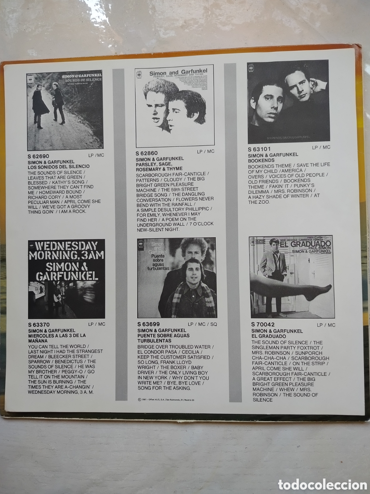 Discos de vinilo: Simon & Garfunkel LP 81 - Foto 3