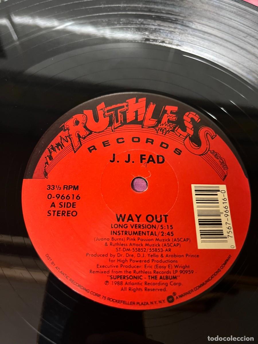 Discos de vinilo: J.J. Fad &lrm;&ndash; Way Out maxi - Foto 4