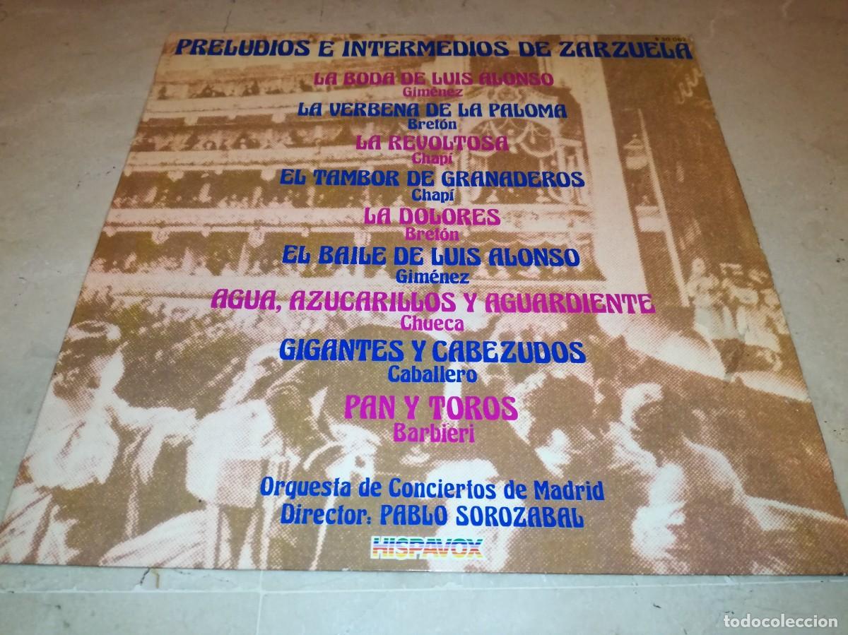 Disques de vinyle: PRELUDIOS E INTERMEDIOS DE ZARZUELA-ORIGINAL 1981-VINILO EN EXCELENTE ESTADO