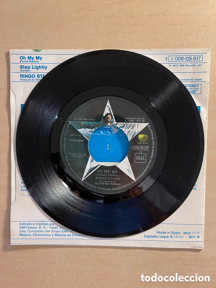 Discos de vinilo: BEATLES - RINGO STARR - OH MY MY - Foto 5