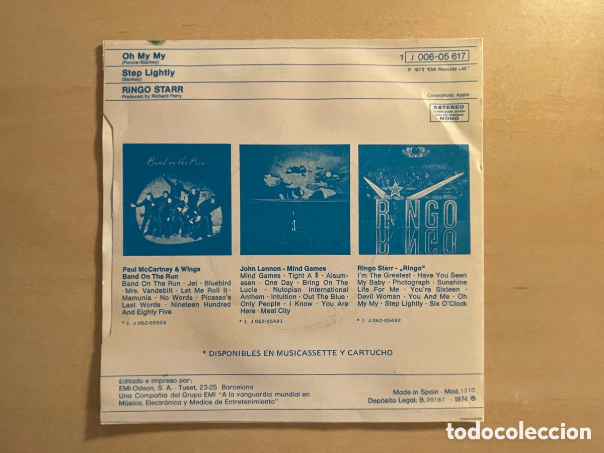 Discos de vinilo: BEATLES - RINGO STARR - OH MY MY - Foto 6