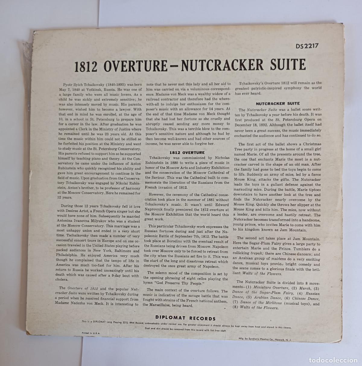 Discos de vinilo: TCHAIKOVSKY. 1812 OVERTURE. LP. TDKDA50 - Foto 2