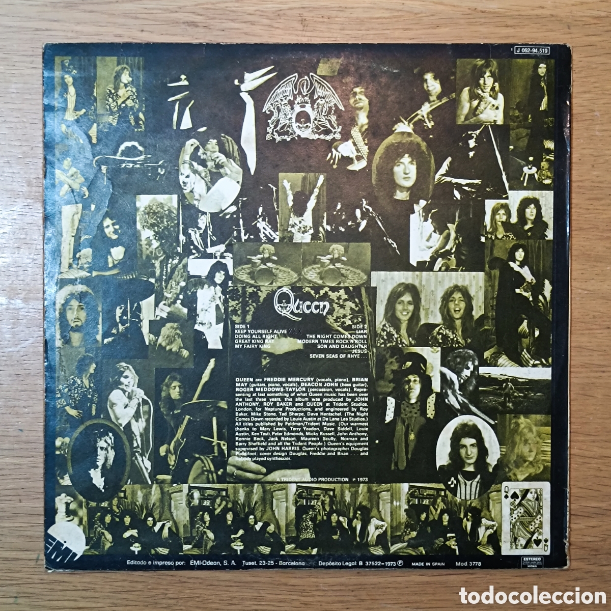 Discos de vinilo: Queen LP (Spain) 1973 - Foto 2