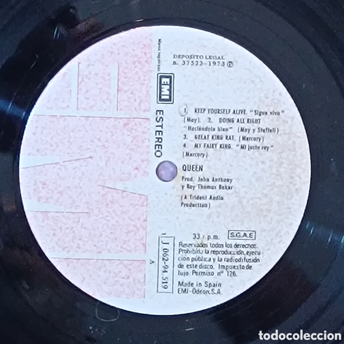 Discos de vinilo: Queen LP (Spain) 1973 - Foto 8