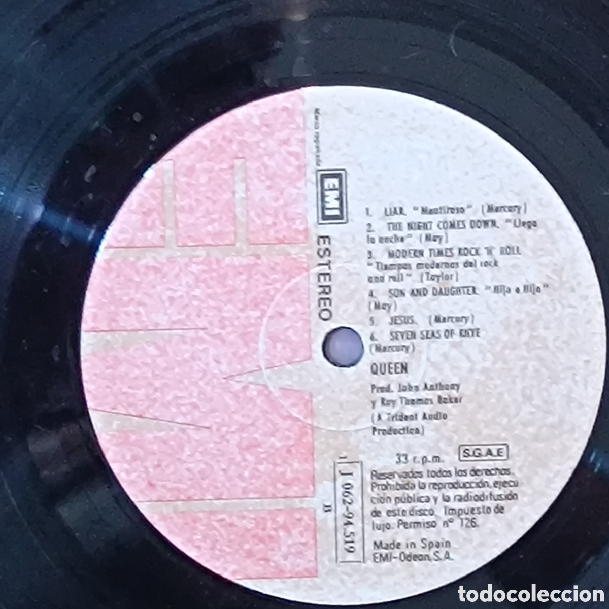 Discos de vinilo: Queen LP (Spain) 1973 - Foto 10