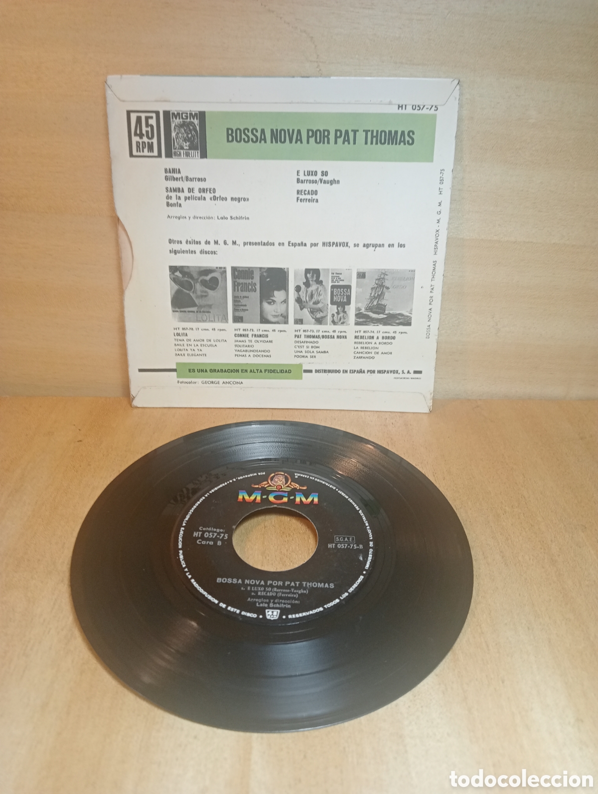 Discos de vinilo: Pat Thomas. Bossa Nova. Bah&iacute;a, Samba de Orfe&oacute;n, etc. - Foto 2