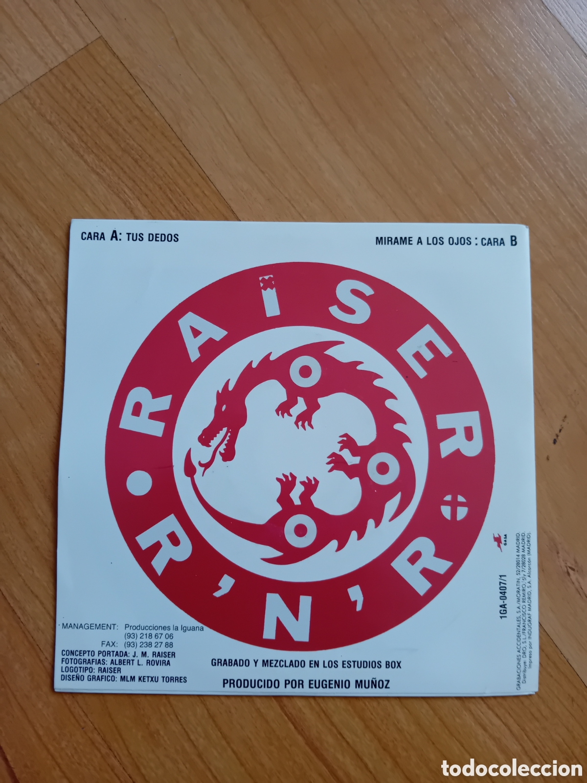 Discos de vinilo: RAISER. TUS DEDOS. MIRAME A LOS OJOS - Foto 2
