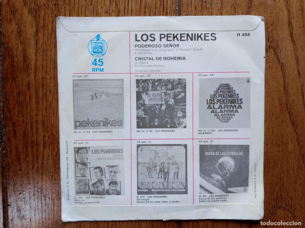 Discos de vinilo: Pekenikes - poderoso se&ntilde;or + cristal de bohemia - Foto 2