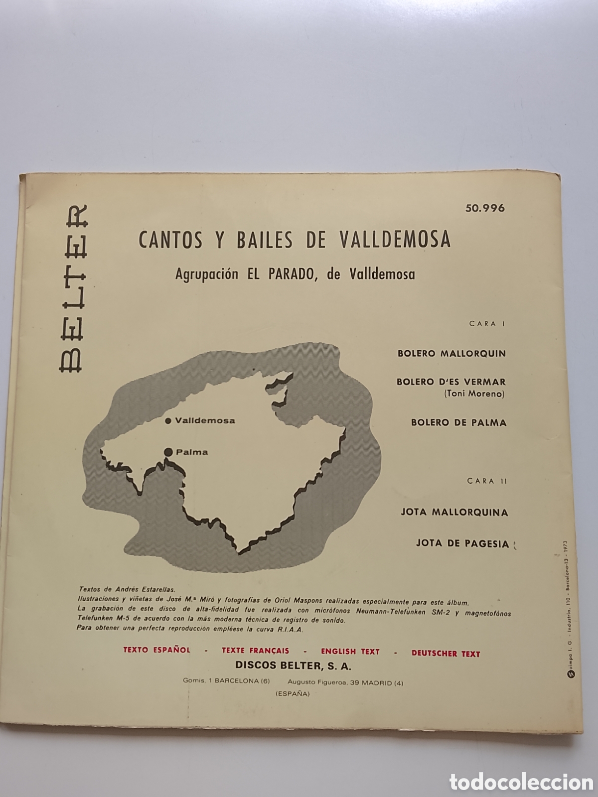 Discos de vinilo: cantos y bailes de valldemosa vinilo - Foto 2