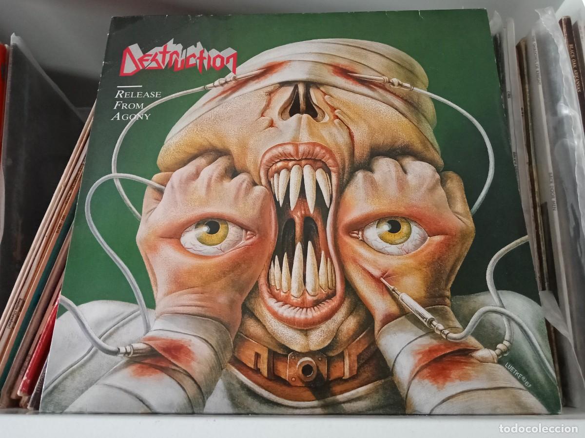 Discos de vinilo: Destruction &lrm;&ndash; Release From Agony - LP Europe 1987 - Foto 1