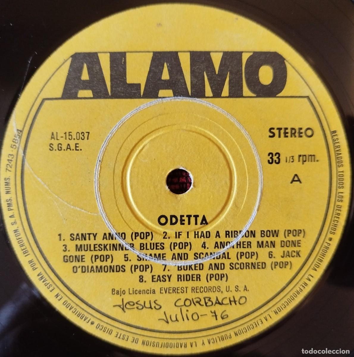 Discos de vinilo: ODETTA ** Folklore Internacional U.S.A. ** VINILO LP 1974 - Foto 3