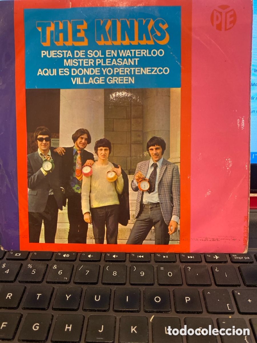 Discos de vinilo: THE KINKS - PUESTA DE SOL EN WATERLOO + 3 EP SPAIN - Foto 1