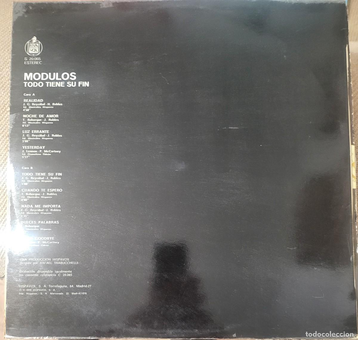 Discos de vinilo: Modulos Lp sello Hispavox editado en Espa&ntilde;a a&ntilde;o 1978... - Foto 2