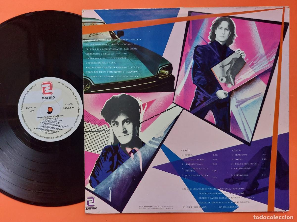 Discos de vinilo: TACONES - LP Spain * MINT * REQUIEM FINAL - Foto 3