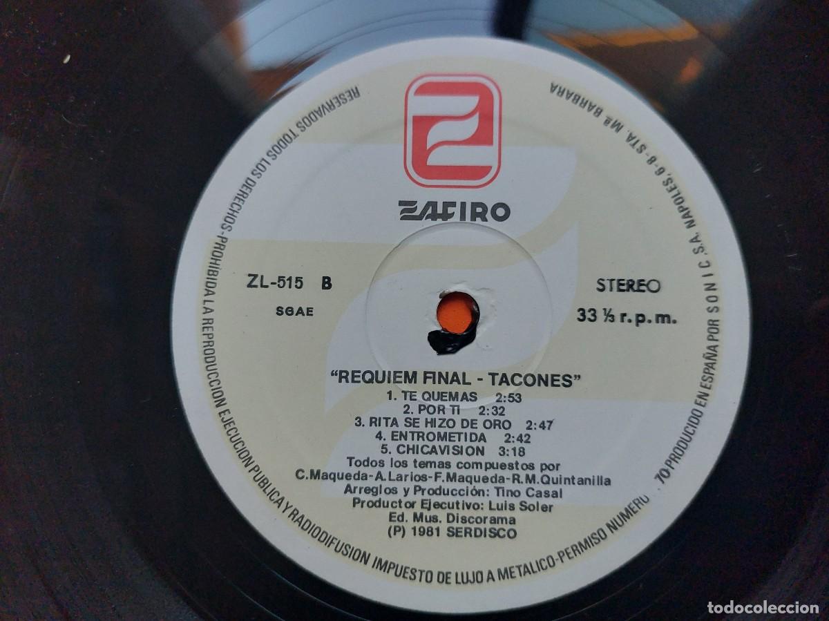 Discos de vinilo: TACONES - LP Spain * MINT * REQUIEM FINAL - Foto 7