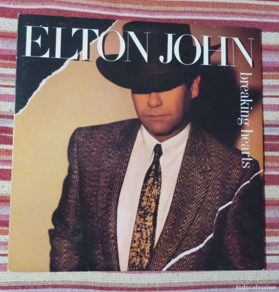 Discos de vinilo: ELTON JOHN - BREAKING HEARTS - LP - Foto 1