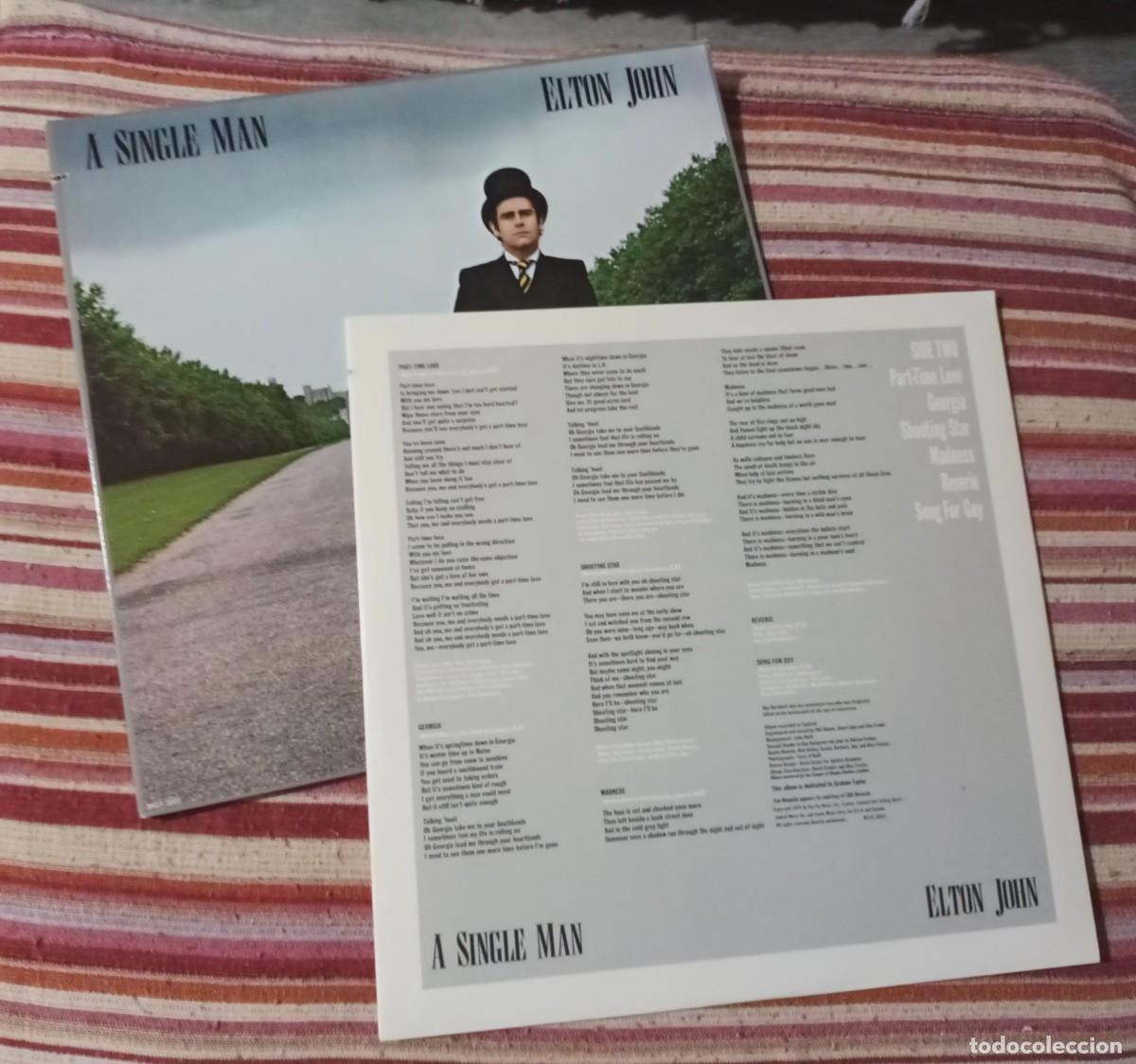 Discos de vinilo: ELTON JOHN - A SINGLE MAN - LP - Foto 4