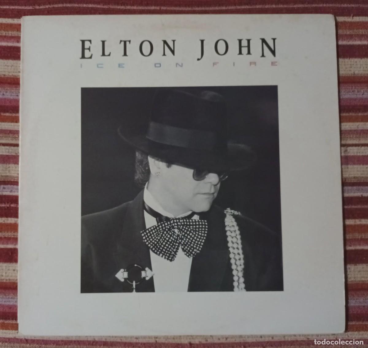 Discos de vinilo: ELTON JOHN - ICE ON FIRE - LP. - Foto 1