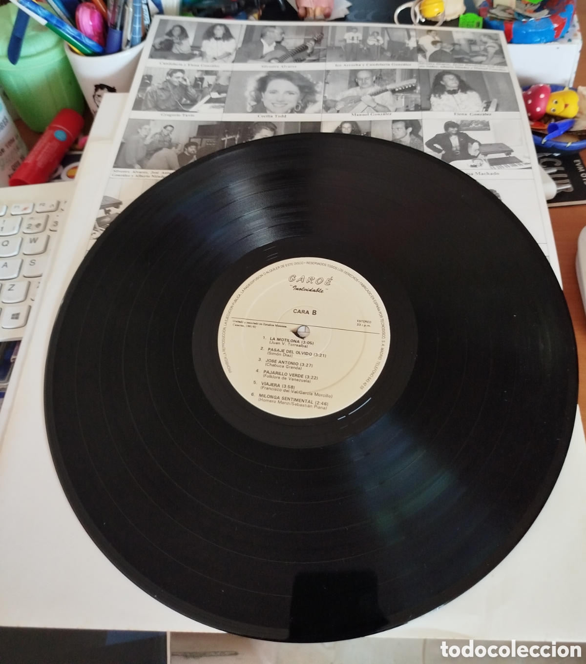 Discos de vinilo: Garo&eacute; - Inolvidable . Manzana - Foto 2