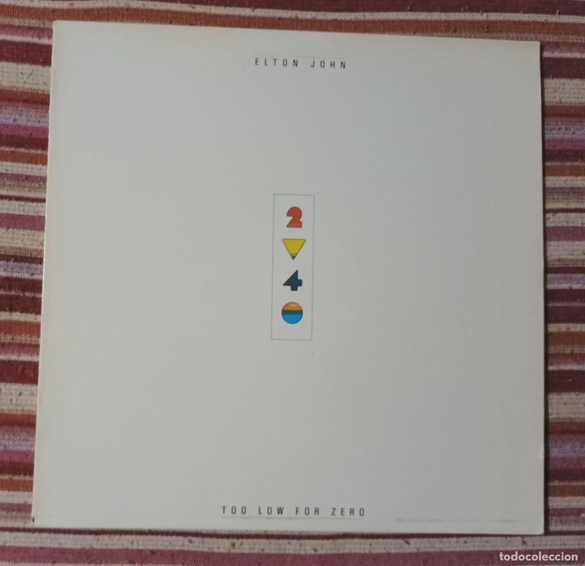 Discos de vinilo: ELTON JOHN - TOO LOW FOR ZERO - LP. - Foto 1