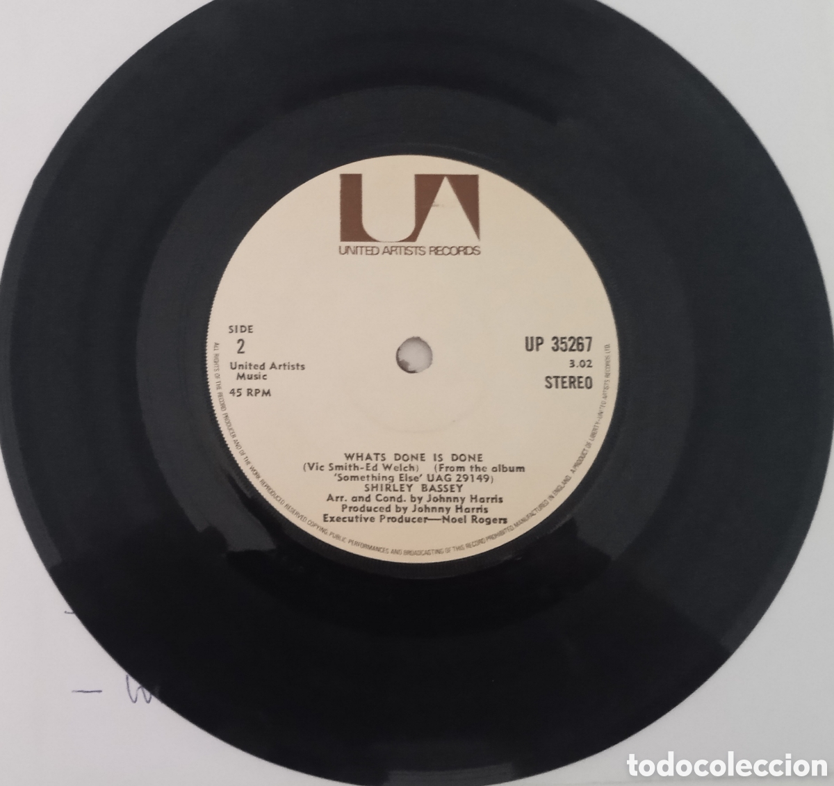 Discos de vinilo: SHIRLEY BASSEY - For all we know (1971) single - Foto 4