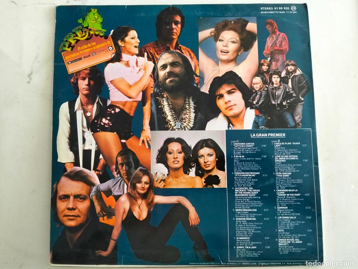 Discos de vinilo: DISCO LP, LA GRAN PREMIER, RCA RECORDS 1978 - Foto 2