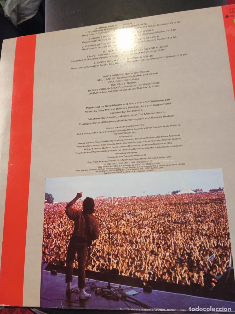 Discos de vinilo: GARY MOORE- WE WANT MOORE! LP DOBLE - Foto 2