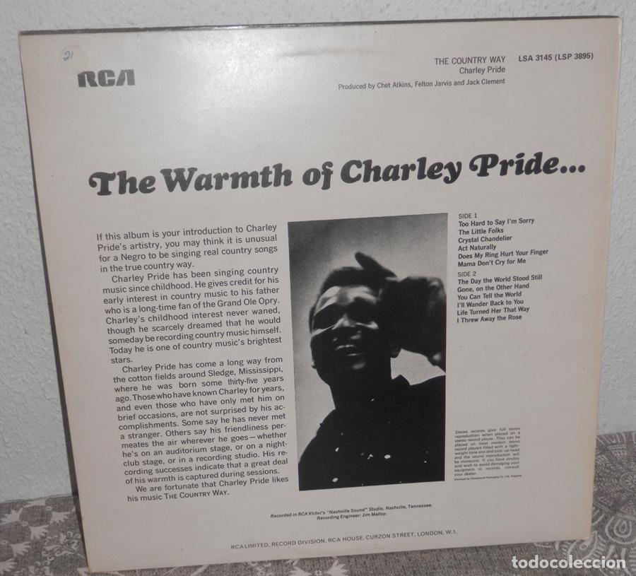 Discos de vinilo: DISCO LP DE VINILLO DE CHARLEY PRIDE - Foto 2
