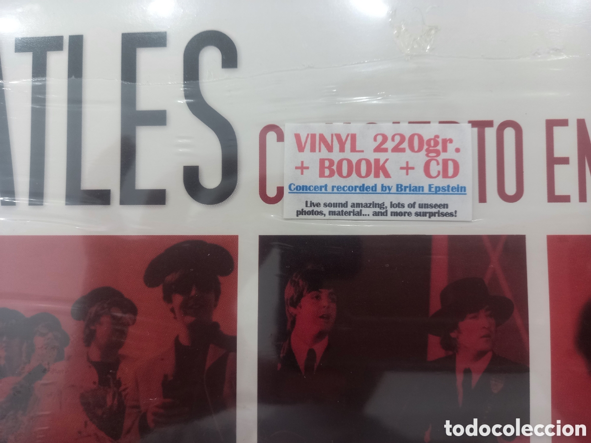 Discos de vinilo: BEATLES- CONCIERTO EN MADRID- LP CD LIBRO, PRECINTADO - Foto 2