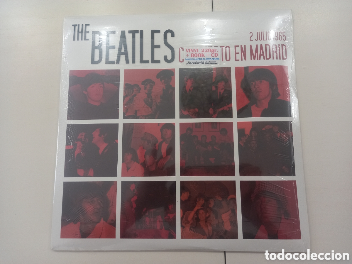 Discos de vinilo: BEATLES- CONCIERTO EN MADRID- LP CD LIBRO, PRECINTADO - Foto 1