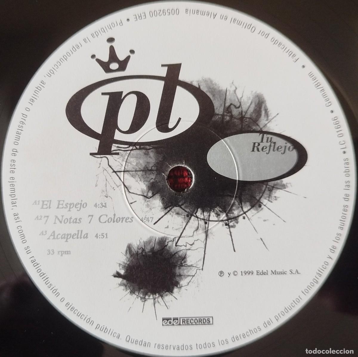 Discos de vinilo: PL ** Tu Reflejo - Remezclas ** MAXI SINGLE VINILO 1999 - Foto 3