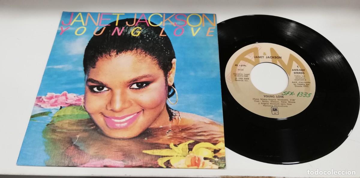 Discos de vinilo: SCO100-Janet Jackson - Young Love (7&rdquo;) - Foto 1