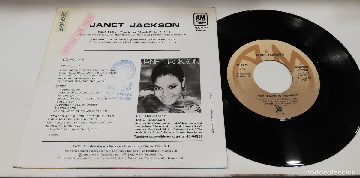 Discos de vinilo: SCO100-Janet Jackson - Young Love (7&rdquo;) - Foto 2
