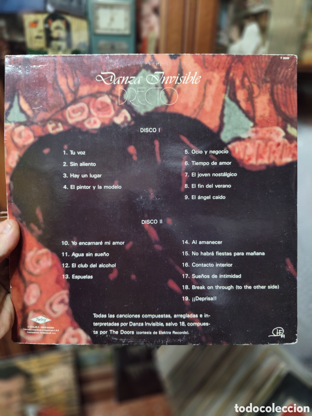 Discos de vinilo: DANZA INVISIBLE LP VINILO DIRECTO - Foto 2