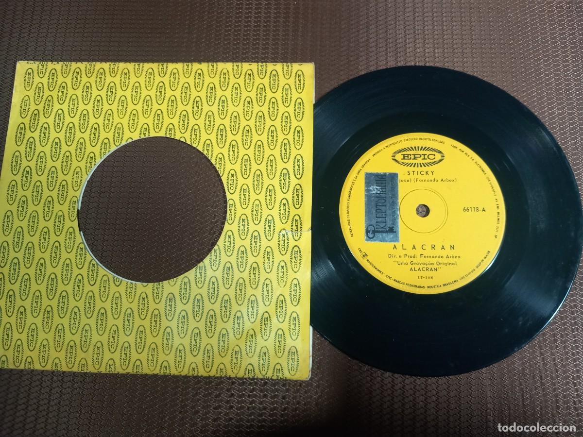 Discos de vinilo: ALACRAN / STICKY / SINGLE 7 PULGADAS [EDICI&Oacute;N BRASIL] - Foto 1