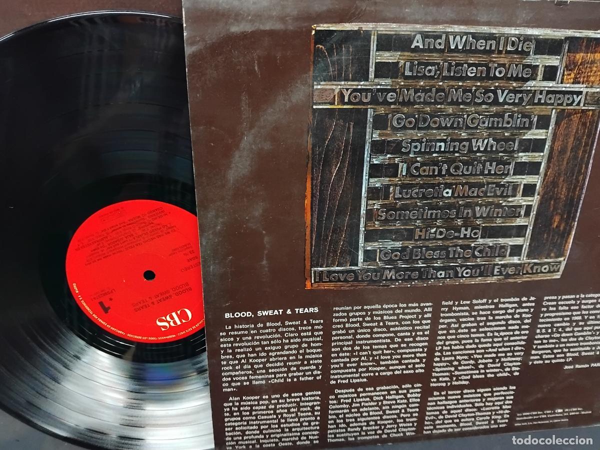 Discos de vinilo: BLOOD, SWEAT & TEARS GREATEST HITS. - Foto 2